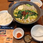 ガスト - 博多明太もつ鍋こく味噌 ごはん付き1290円