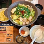 ガスト - 博多明太もつ鍋あごだし醤油 中華麺付き1340円