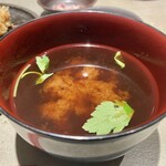 東京とんかつ がぶう - 赤出汁味噌汁(2026年2月11日撮影)