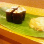 奴寿司 - たらこを巻いてもらったが？ぴんぼけ