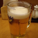 花の木 - 餃子セットの生中