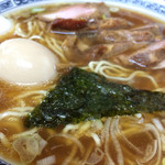 中華そば つけ麺 甲斐 - 煮卵チャーシュー大盛（1100円）