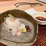 日本焼肉はせ川 - 〈平目お造り〉