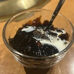 ホルモン焼肉 富や - デザート（珈琲ゼリー）