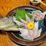味処 庄屋 - カワハギの造り