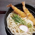 万さく 魚津店 - 海老天ぷらうどん 単品