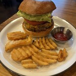 Burger Stand Tender - ベーコンチーズバーガーポテトセット