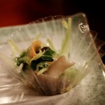 いせ源 - 三つ葉とお野菜のお浸し