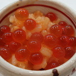 寿司栄 - 海栗香る海栗ご飯にイクラがタップリ