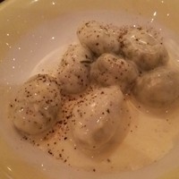 クロスダイン - チーズソースのニョッキ。これは美味しかった!!