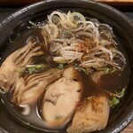 手打そば 一の梅 - 牡蠣のつけせいろ　後