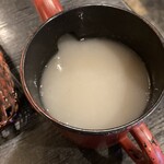 手打そば 一の梅 - そば湯