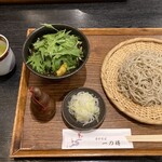 手打そば 一の梅 - 期間限定　広島大牡蠣のメニュー『牡蠣のつけせいろ』税込2,600円