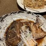 山陰海鮮炉端かば - 真鯛カマカブト煮付け