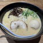 博多 龍ノ髭 - 料理写真:白-味玉-大盛り
