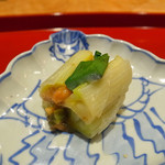 お料理 佐藤 - 下仁田葱の挟み焼き