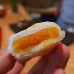 お料理 佐藤 - からすみ餅断面