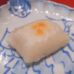 お料理 佐藤 - からすみ餅の炙り