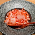 鮨 こしかわ - デザート、ペルー苺、杏仁豆腐、和三盆糖