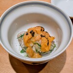 鮨 こしかわ - マグロの脳天、雲丹、紅ズワイガニ、九条ネギ