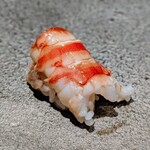 鮨 こしかわ - 車海老 (頭)、タレ