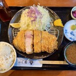 ふじ屋 - 「常陸の輝き厚切りロースかつ定食」＠2300