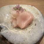 焼鳥 谷口 - 白身の造り、生姜酢