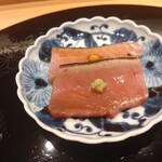 吉凰 はなれ - メジマグロ山葵と辛子で。