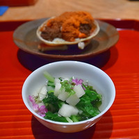 お料理 佐藤 - 香箱蟹に、酢の物