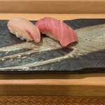 鮨 棗 大通りビッセ店 - 中トロと白身