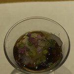 鮓 きずな - 長崎けんさきイカ　青森の海苔　シャキシャキした海苔の食感。海苔ってこんな歯応えあるの？