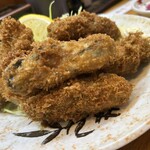 にし与 - 大ぶりカキフライ単品1200円税込