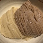 鴨出汁中華蕎麦 麺屋yoshiki - カモックスなみのスープを使った合盛りつけ麺