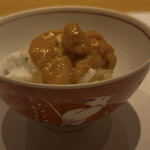 鮓 きずな - 泡醤油のりを混ぜ込んだ北海道の浜中の塩水ウニ　ひたすら濃厚‼︎