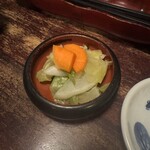 石橋うなぎ店 - 定食の漬物