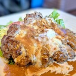 いな穂のかなぶん亭 - 料理写真:ハンバーグ定食200g デミグラスソース