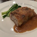 クネル - 豚足のつめもの、パン粉焼き、粒マスタードソース