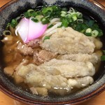 戸畑うどん - ごぼ天うどん(420円)+かしわ(30円)