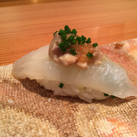鮨 おさむ - カワハギ肝乗せ