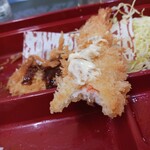 味よし - エビフライの断面