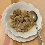 粥菜坊 - 豚げた肉のトーチー蒸し