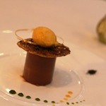グランシェール 葉山庵 - ツレのデザート　チョコレートムース。