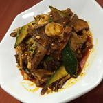 四川食府 - 牛の内臓の四川風ソース和え（８８０円）２０１５年１月