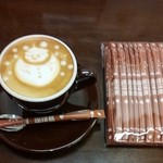 カプチーノ雪だるま♡