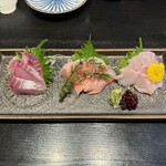 三代目 まる天 - 本日の三点盛り