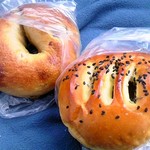 壱製パン所 - ベーグル　今日はこしあん入りのあんパン（2015・1再）