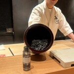 麻布 黒しゃり - 