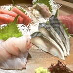 未蔵や - 刺身5種盛り合わせ