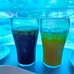 オーシャンブルー - アイスコーヒーと紅茶オレンジ