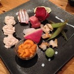 SUSUKINO いとや - お造り　真だちは塩でいただく　2015.01.14